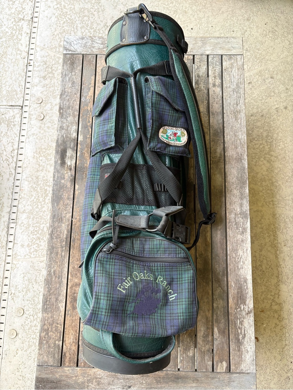 Belding Sports Vintage Golf Cart Bag 6-Way Divided, 'The Original Bushwhacker'